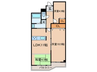 ヴェルドール藤井寺(512)の物件間取画像